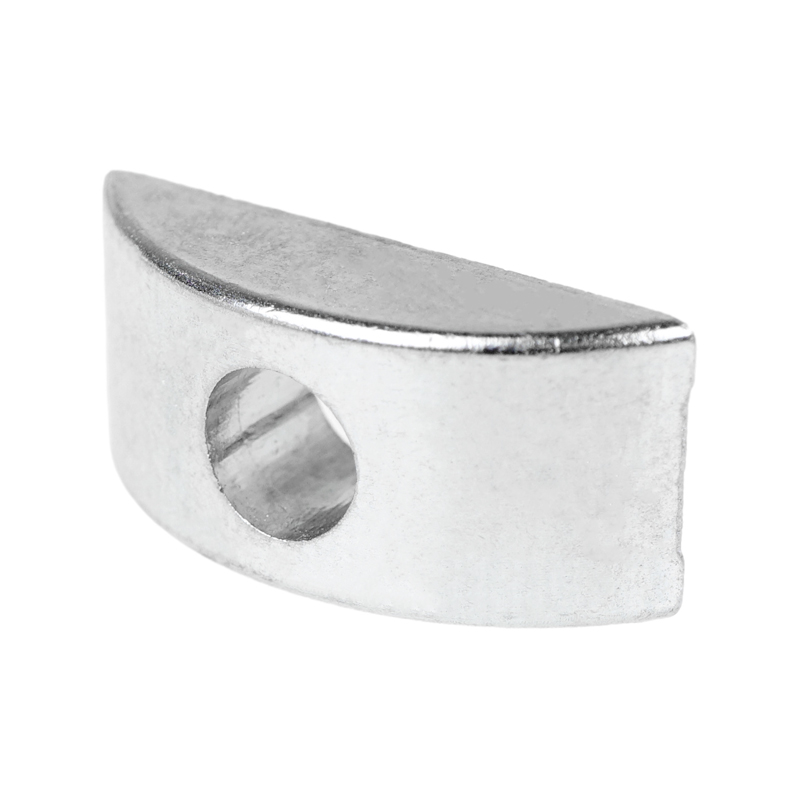 Стяжка півмісяць для отвору D=35 мм, цинк