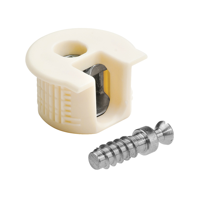 Стяжка Rafix 20, з гвинтом, для ДСП 16 мм, бежева, Hafele