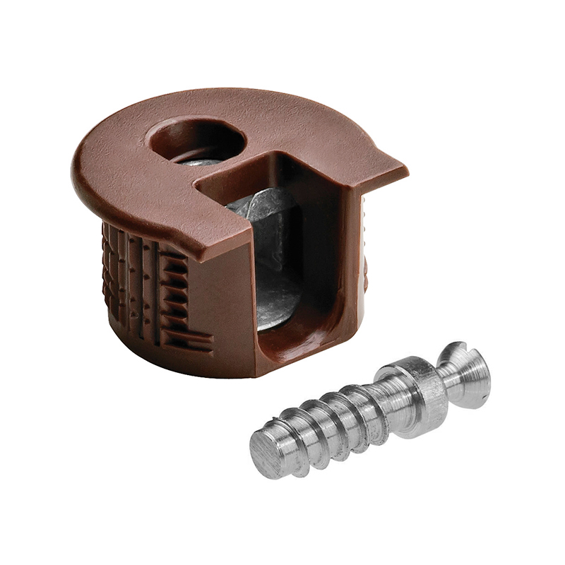 Стяжка Rafix 20, з гвинтом, для ДСП 16 мм, коричнева, Hafele