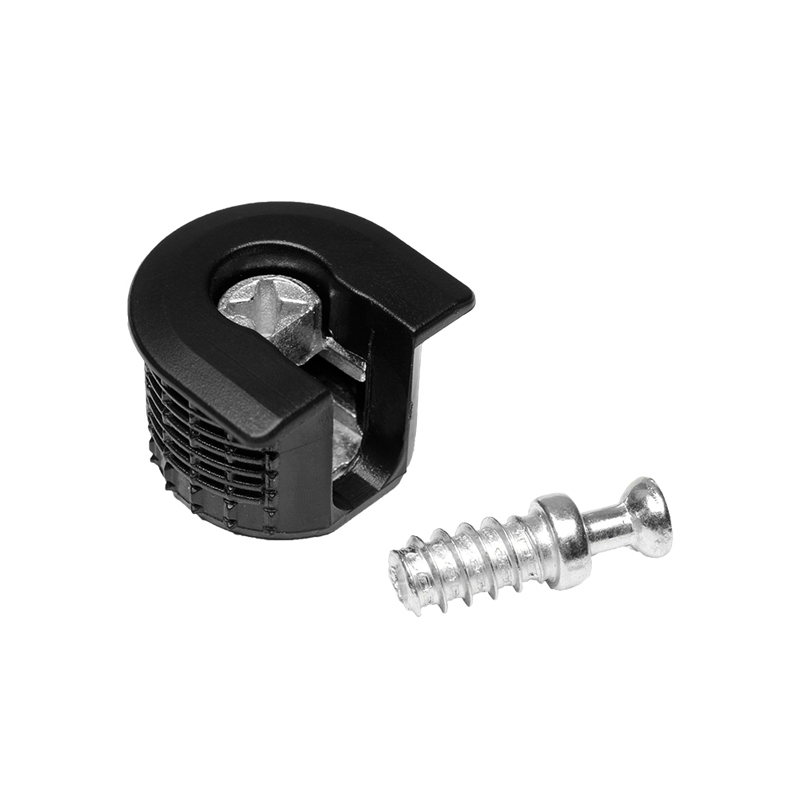 Стяжка R-Fix з гвинтом для ДСП 16 мм, чорна, Linken System