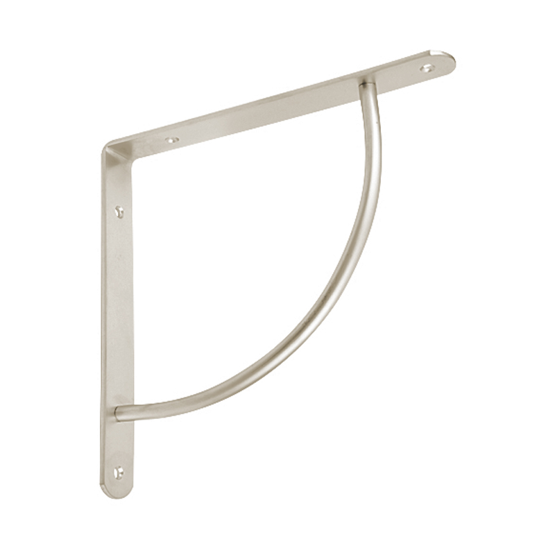 Металева консоль опукла, 222х222 мм, сатин