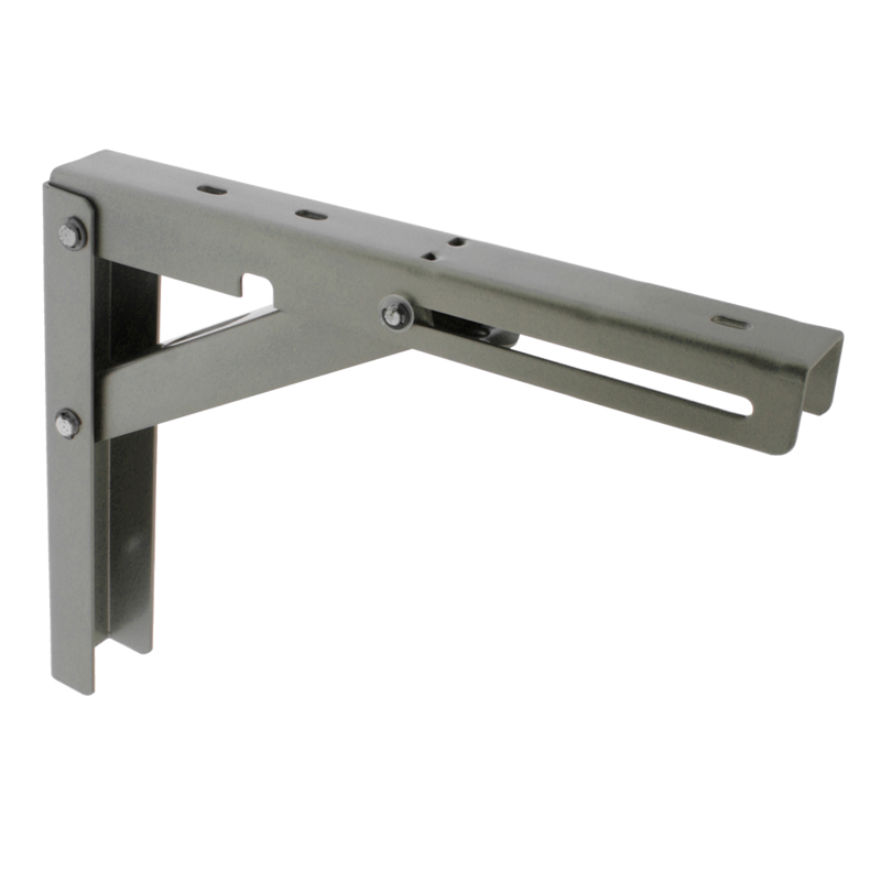 Складна консоль, L=300 мм, з фіксатором, сатин, Airtic