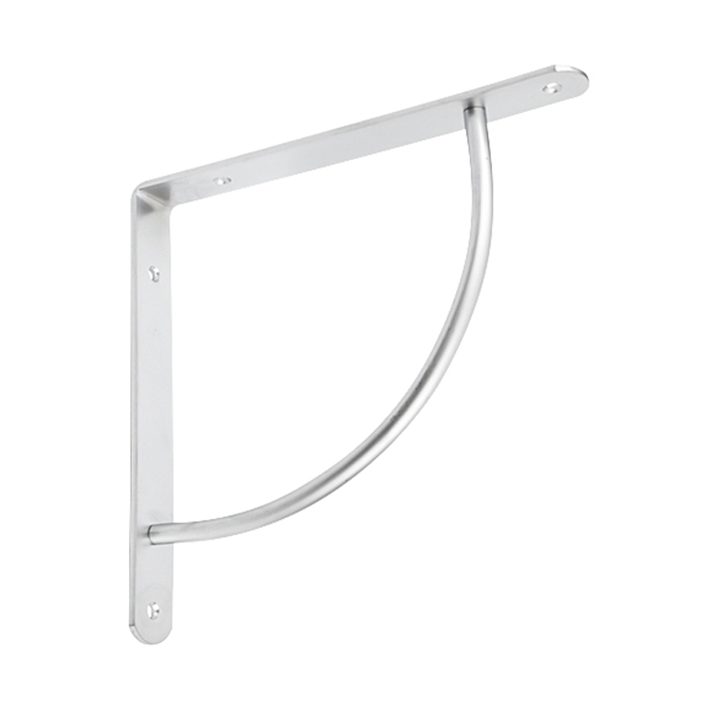 Консоль металева опукла, 222х222 мм, алюміній