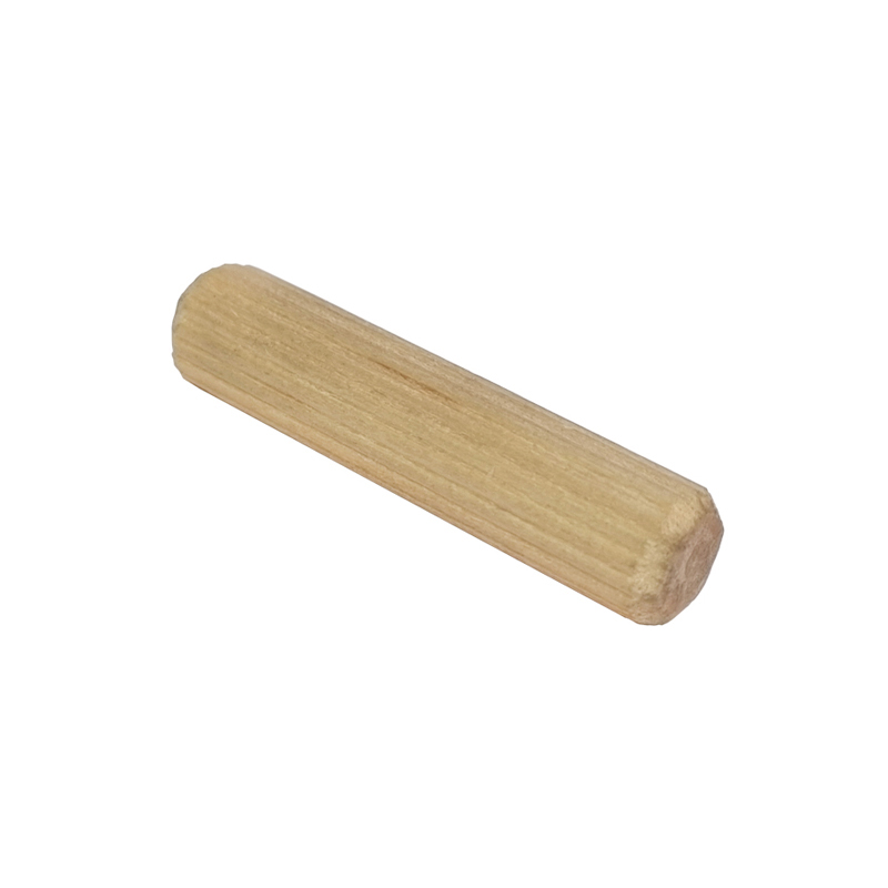 Шкант дерев'яний 8х35 мм, рифлений, береза