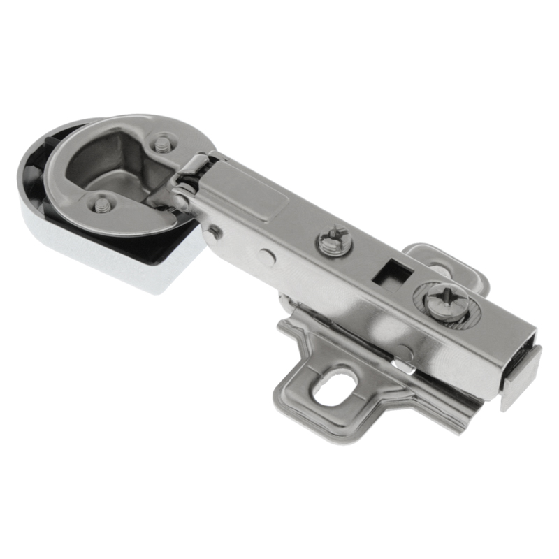 Петля полунакладна для скла з дотягувачем, хром, Linken System