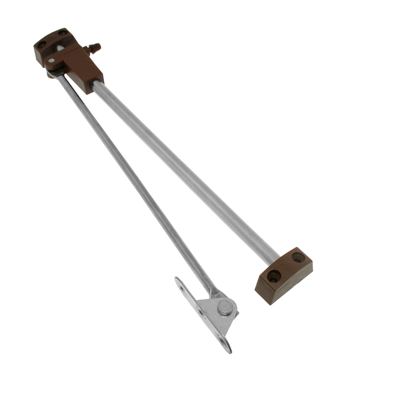 Обмежувач барних дверей, коричневий, правий