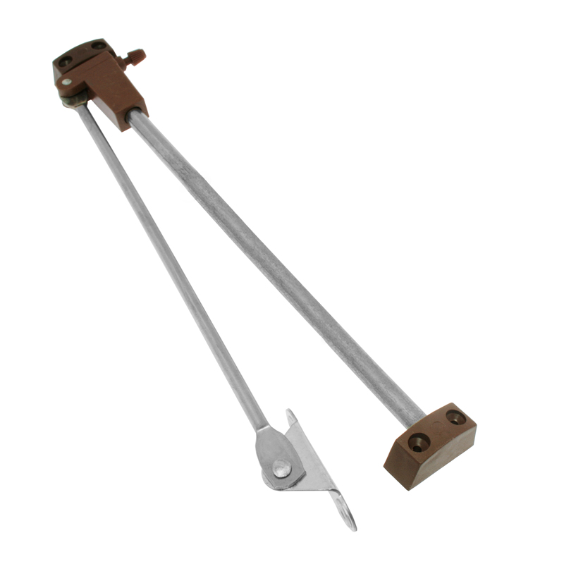 Обмежувач барних дверей, коричневий, лівий