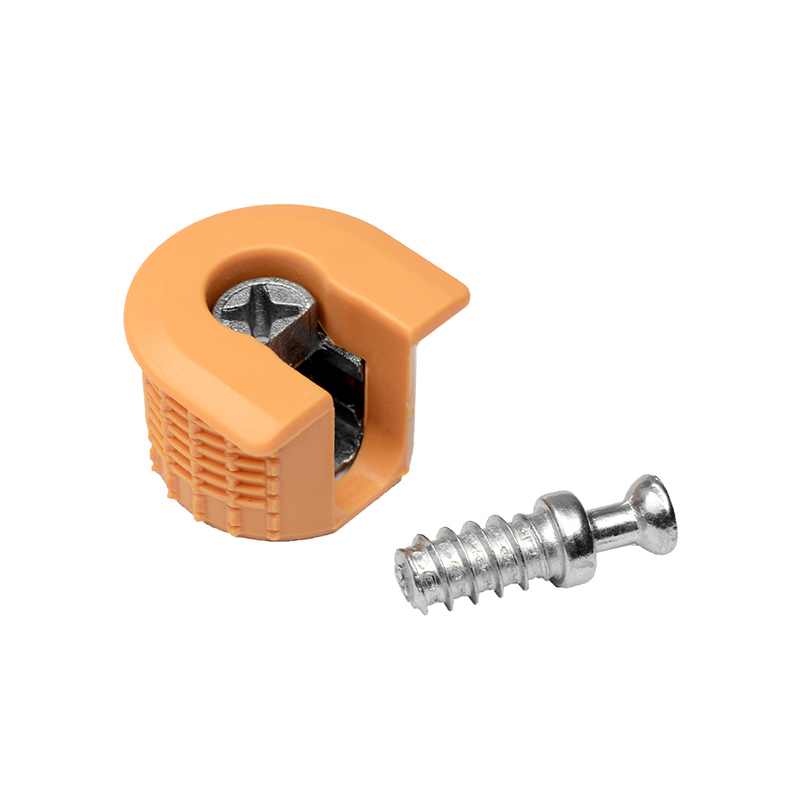 Стяжка R-Fix з гвинтом для ДСП 16 мм, світло-коричнева