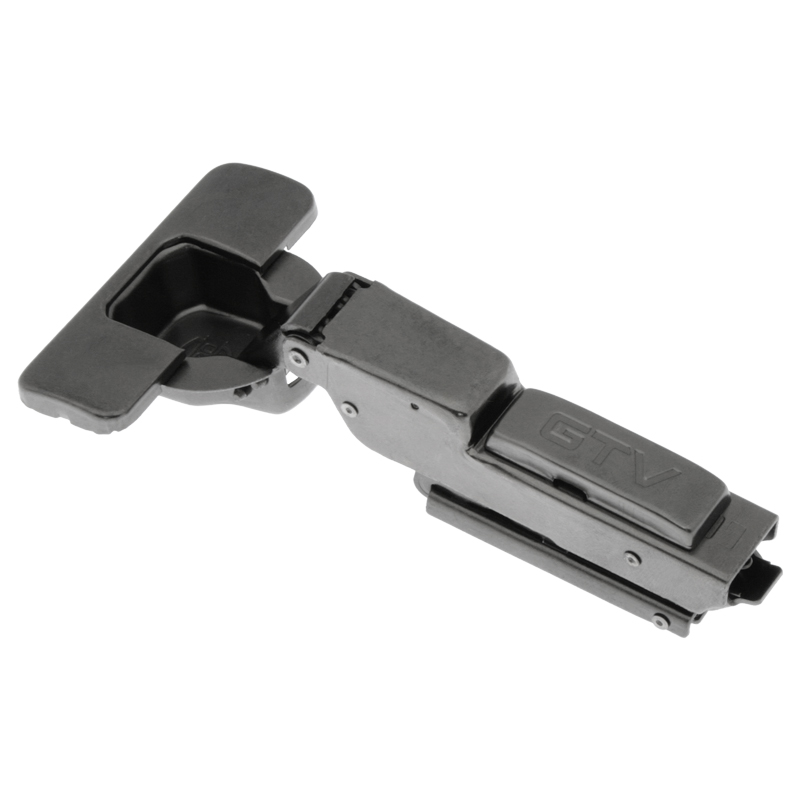 Петля полунакладна Solid pro, з дотягувачем, 3D, чорна, GTV